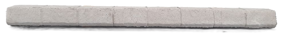 Betonová stříška na plot průběžná dekor poleva